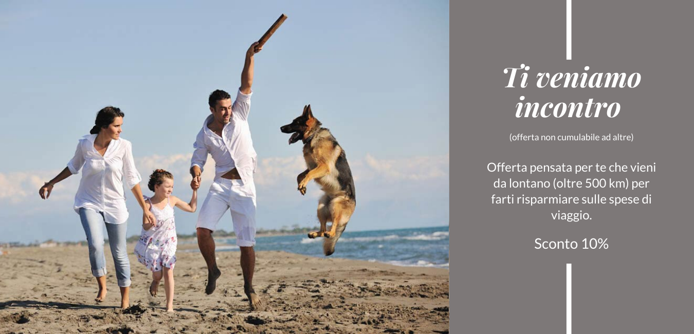 Viaggi da lontano? Sconto speciale Vieste Marina per chi percorre oltre 500 km Sconto Vieste Marina per clienti che viaggiano da oltre 500 km per vacanze al mare del Gargano