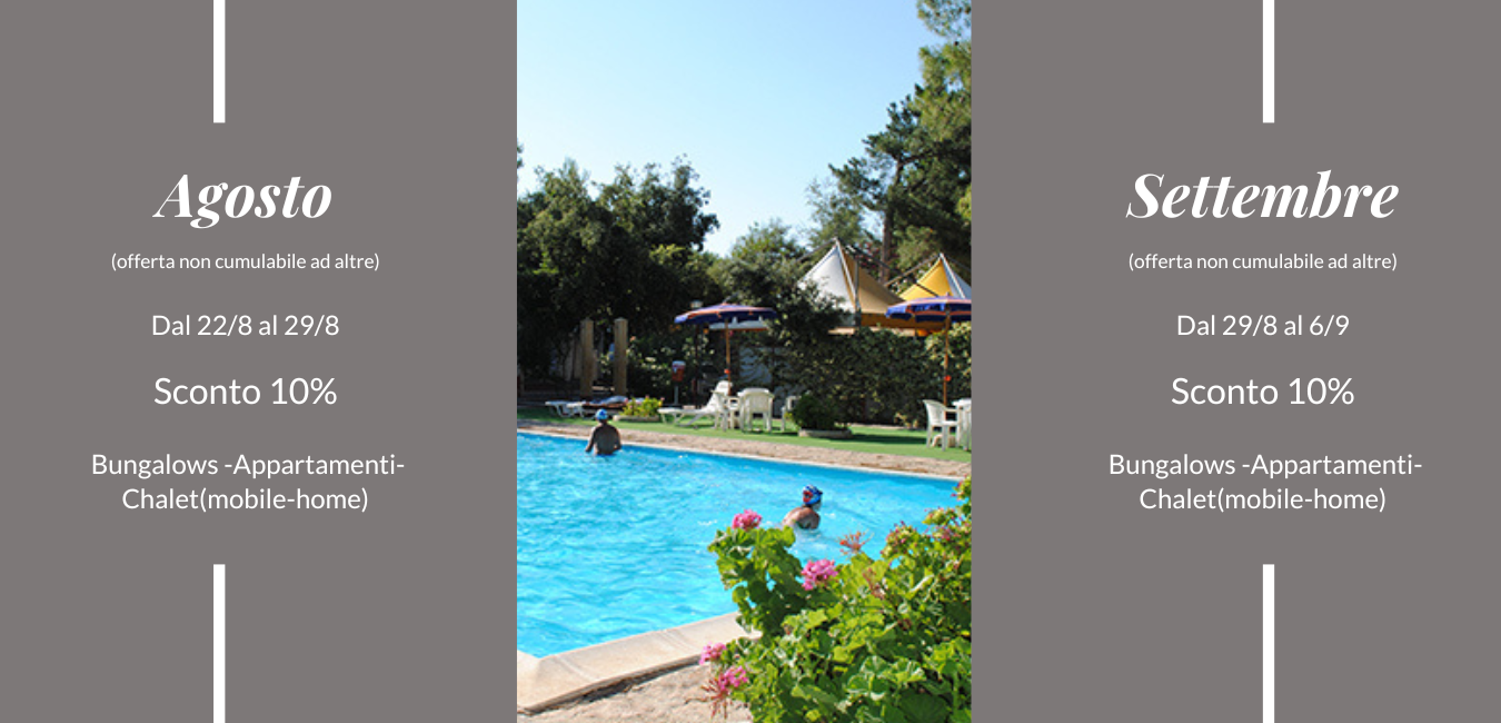 Offerte agosto e settembre al villaggio Vieste Marina al mare del Gargano per vacanze estive in Puglia