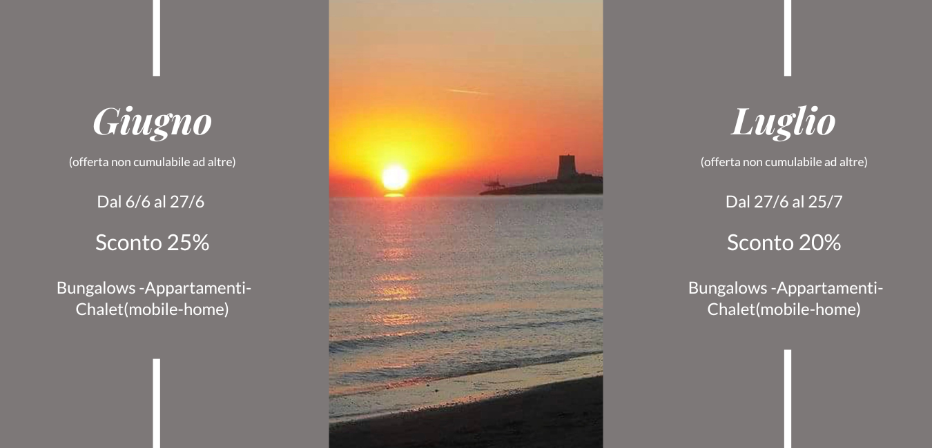 Offerte giugno e luglio al villaggio Vieste Marina al mare del Gargano per vacanze estive in Puglia